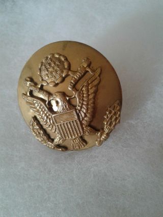 Authentic Wwii Us Army Enlisted Hat Cap Badge Insignia Nh