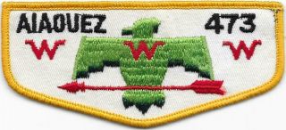 F3c Aiaouez Lodge 473 Order Of The Arrow Oa Flap Boy Scouts Of America Bsa