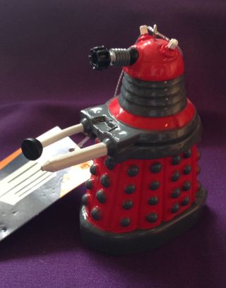 Doctor Who Plastic Red Dalek Drone Ornament - Item Dw1131d