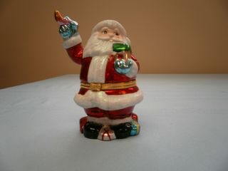 Christopher Radko Santa Clause - Trinket/candy Holder - Issued In 2007