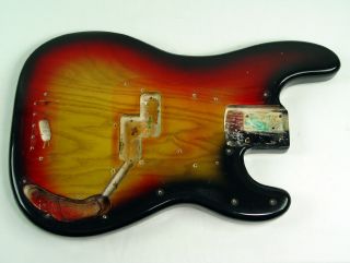1976 Fender Precision Bass Body Sunburst 1975 1974 Vintage American Usa