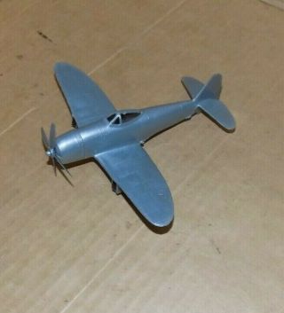 1963 Marx History Of The Pacific Play Set P - 47 Thunderbolt Airplane In Silver