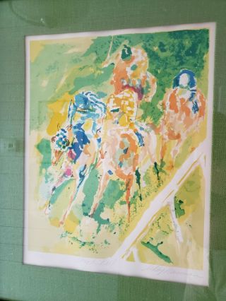 LEROY NEIMAN  Along The Rail LIMITED EDITION SERIGRAPH signed Framed 2