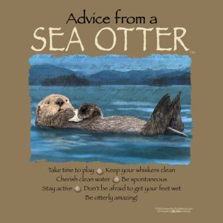 Advice From A Sea Otter Medium Adult T - Shirt