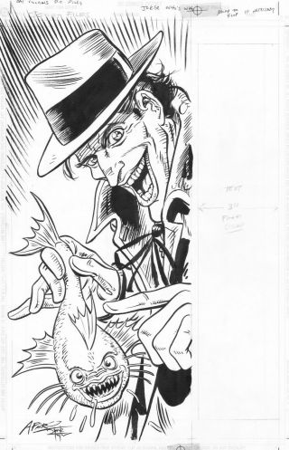 Dc Comics Batman Secret Files And Origins The Joker Pinup Jim Aparo Fish 1998
