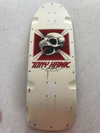 1983 Powell Peralta Tony Hawk Vintage 80’s Skateboard Deck White