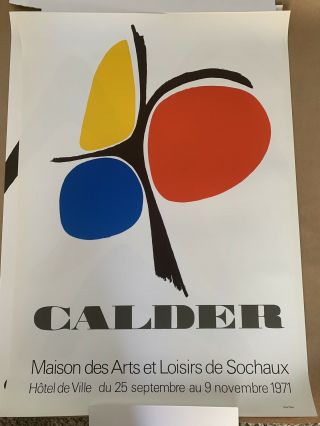 Alexander Calder Souchaux Galerie Maeght Lithograph Poster 1971