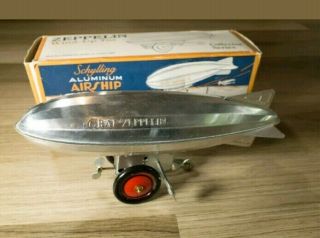 Schylling Aluminum Airship Graf Zeppelin Wind Up Tin Toy Collector Series