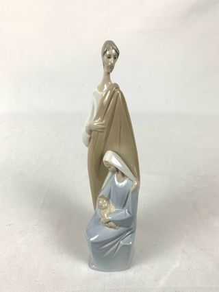 Lladro Porcelain Figurine Holy Family Nativity Joseph Mary & Jesus Glossy 4585 2