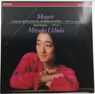 Philips 412 617 - 1 Mozart 3 Piano Sonatas Mitsuko Uchida