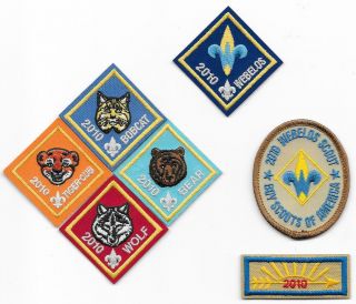 1910 - 2010 100th Anniversary Boy Scouts Of America Bsa Cub Scout Rank Set
