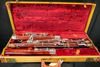 Beauty Vintage F.  E.  Olds & Sons Special Bassoon W/ (2) Bocals & Hard Case
