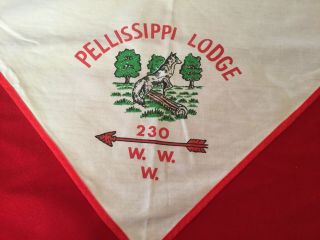 Vintage Order Of The Arrow Pellissippi Lodge 230 W.  W.  W.  Neckerchief 1960’s