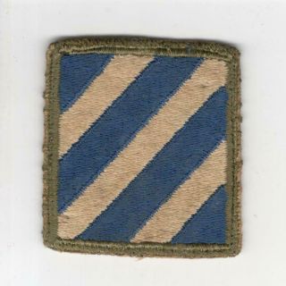 Off Uniform Ww 2 Us Army 3rd Infantry Division Patch Inv P046
