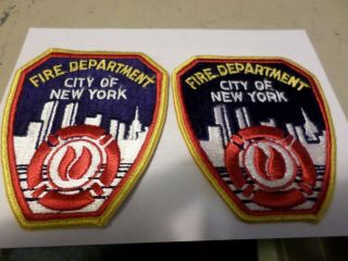 2 Fdny York City Fire Department Patch Shoulder Uniform