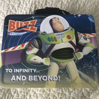 Toy Story Buzz Lightyear Embossed Tin Metal Lunch Snack Box