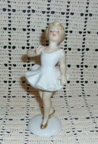 Vintage Andrea By Sadek Japan Porcelain Young Ballerina Dancer Figurine
