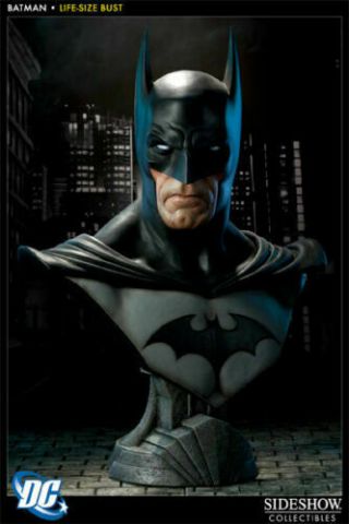 Batman Life Size Bust By Sideshow Dark Knight/bruce Wayne