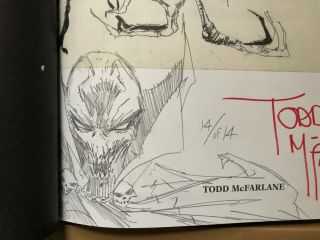 Spawn Vault Edition With Todd Mcfarlane Sketch 14 Of 14 Artist Edition Signed