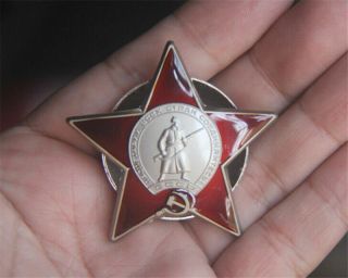 Ww2 Ussr Russian Soviet Order Of The Red Star Badge Cosplay Brooch Gift Toy