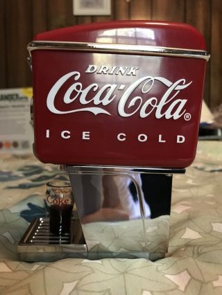 Vintage Coca Cola Soda Fountain Bank Coke Dispenser Bank Metal 22 Yr Old Mib
