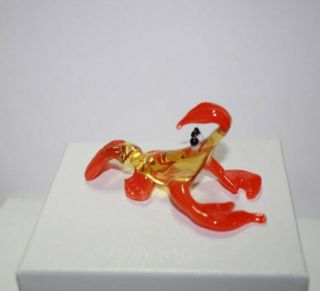 Art Blown Glass Murano Figurine Glass Lobster Figurine 3
