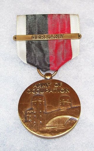 Modern Issue Full - Size Ww2 Army Of Occupation Medal W/ Germany Clasp
