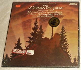 " Still " Vinyl Lp By Sir Georg Solti / Brahms A German Requiem / Osa 12114