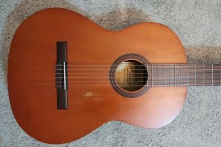 Vintage 1971 Gibson C - 100 Classical Guitar With Tweed Case Extremely Beaut 3