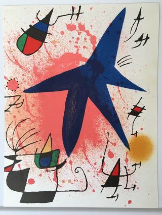 Lithograph By Joan Miro (1893 - 1983) Mourlot 1972