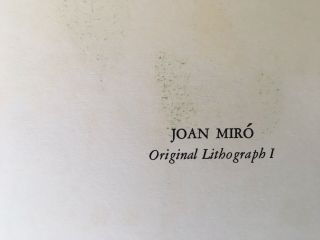 Lithograph By Joan Miro (1893 - 1983) Mourlot 1972 3