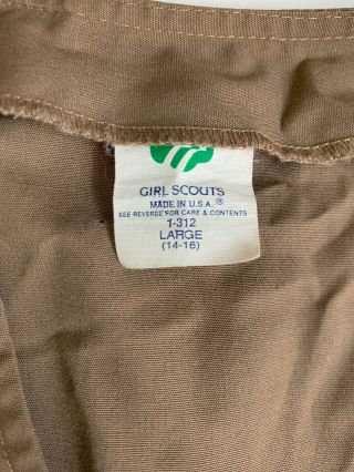 GIRL SCOUTS Brownie Vest Size Large 14 - 16 Cookies ‘93 ‘94 ‘95 Badges Patches 3