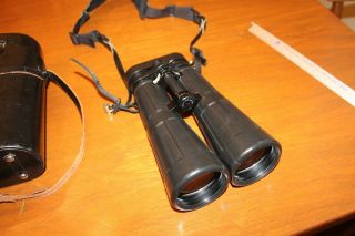 Vintage Zeiss 8x56 - B Dialyt Binoculars Wth Case,  Strap West Germany