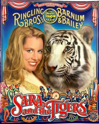 Ringling Brothers And Barnum Bailey Circus 2000 Program Sara And The Tigers