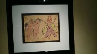 Andy Warhol Signed Letterpress " In The Bottom Of My Garden " Queen & Two Cupids