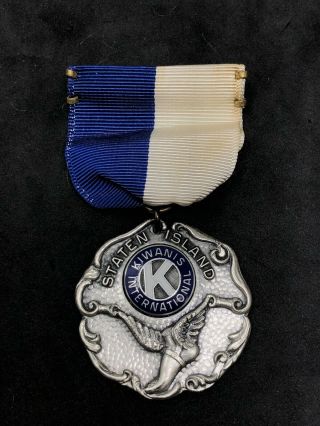 Dieges & Clust Medal Ribbon Staten Island Kiwanis International High Jump 1948