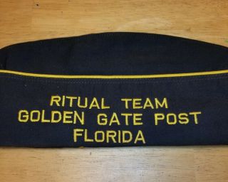 VFW 7721 Garrison Flight Cap Hat Ritual Team Golden Gate Post Florida Military 2