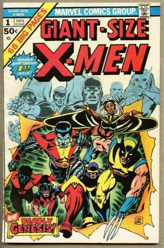 Giant - Size X - Men 1 - 1975 Fn/vf 7.  0 1st X - Men / 2nd Wolverine App