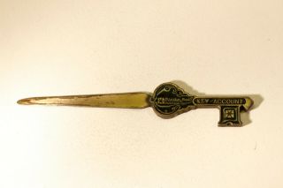 Vintage Pacific Bell Directory Key Account (letter Opener,  Brass)