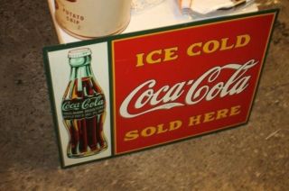Vintage Coca - Cola Coke Sign 