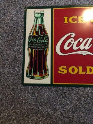 Vintage Coca - Cola Coke Sign 