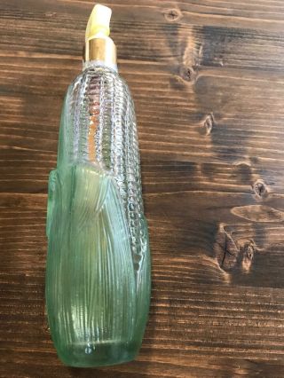 AVON Vintage Golden Harvest Corn On Cob Glass Bottle Lotion Soap Pump Dispenser 2