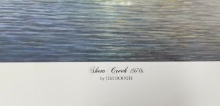 Shem Creek 1970 ' s - Jim Booth Charleston,  SC Artist S&N Limited Edition W/ 3