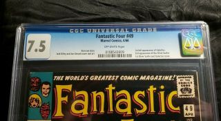 Fantastic Four 49 CGC 7.  5 Marvel KEY 1st Full app.  Galactus,  2nd Silver Surfer 3
