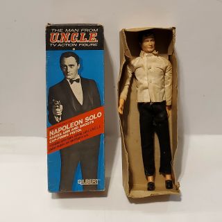 Napoleon Solo Man From Uncle Vintage 1965 Figure By Gilbert In The Box