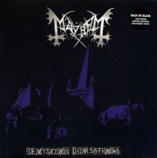 Mayhem - De Mysteriis Dom Sathanas Lp Colored Vinyl Album Black Metal Record