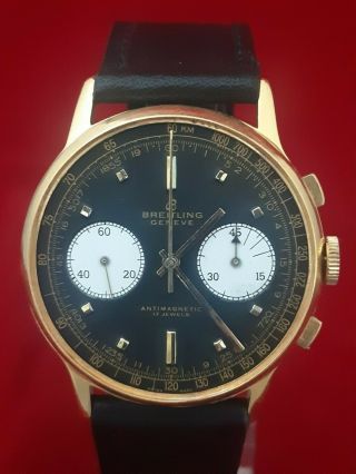 Breitleng Chronograph Service Performed Mens Watch Vintage Restored