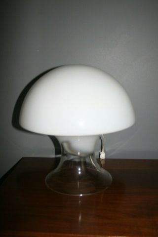 Vintage Murano Glass Mushroom Lamp Mid Century Modern Table Lamp