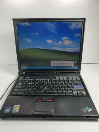 Ibm Thinkpad T42 Laptop Windows Xp Gaming Computer Vintage