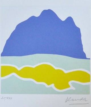 Arthur Secunda " Landscape Ii " Hand Signed Serigraph 1985